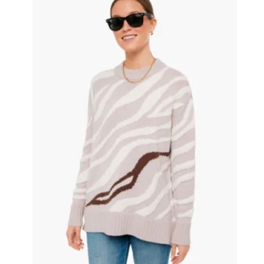 NWT tuckernuck beige lynx sweater